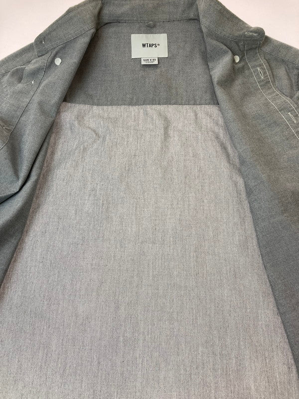 【中古品】【メンズ】 WTAPS ダブルタップス 231GWDT-SHM01 23SS CTPL. OXFORD. COOLMAX L S SHIRT シャツ トップス 142-250710-ks-93-min サイズ：X03 カラー：グレー 万代Net店