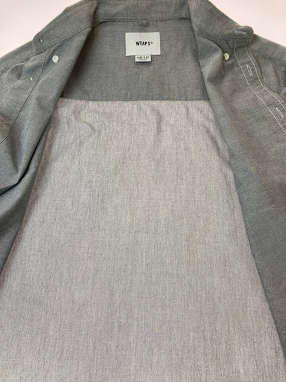 【中古品】【メンズ】 WTAPS ダブルタップス 231GWDT-SHM01 23SS CTPL. OXFORD. COOLMAX L S SHIRT シャツ トップス 142-250710-ks-93-min サイズ：X03 カラー：グレー 万代Net店