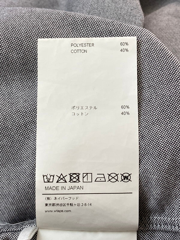 【中古品】【メンズ】 WTAPS ダブルタップス 231GWDT-SHM01 23SS CTPL. OXFORD. COOLMAX L S SHIRT シャツ トップス 142-250710-ks-93-min サイズ：X03 カラー：グレー 万代Net店