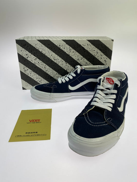【中古品】【メンズ/レディース】 VANS バンズ VN0A4BVCNAV OG SK8-MID LX NAVY WHITE スニーカー シューズ 靴 162-250717-cn-5-min サイズ：26.0cm カラー：Navy/White 万代Net店