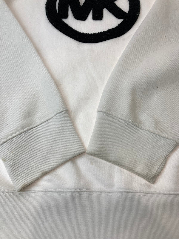 【現状渡し品】【メンズ】 Michael Kors マイケルコース JF150192Z9 LOGO CHARM COTTON TERRY SWEATSHIRT スウェットシャツ トップス 141-250710-ks-92-min サイズ：L カラー：ホワイト 万代Net店