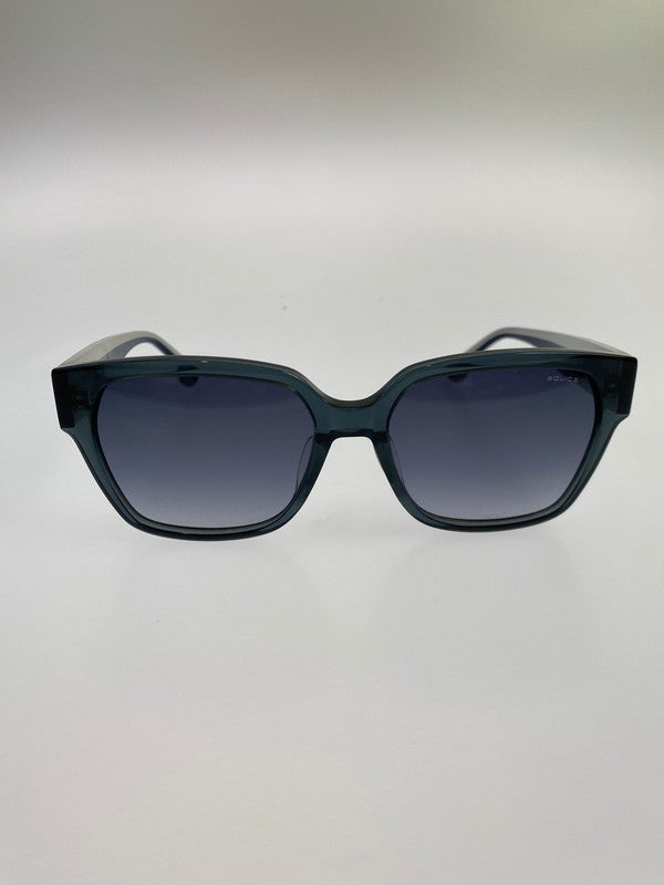 【中古品】【メンズ/レディース】 POLICE ポリス ストライプ スクエア ウェリントン サングラス SPLA67J M78L 54□17－143 203-250722-em-23-min カラー：ブラック 万代Net店