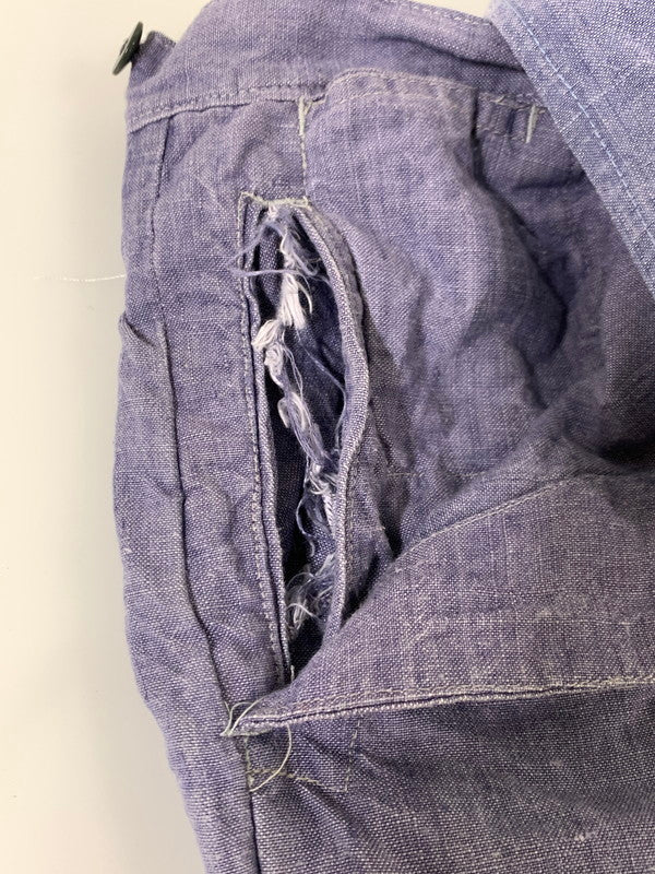 【現状渡し品】【メンズ】 FRENCH NAVY フレンチネイビー LINEN OVERALL リネンオーバーオール 157-250713-AS-106-min カラー：ブルー系 万代Net店