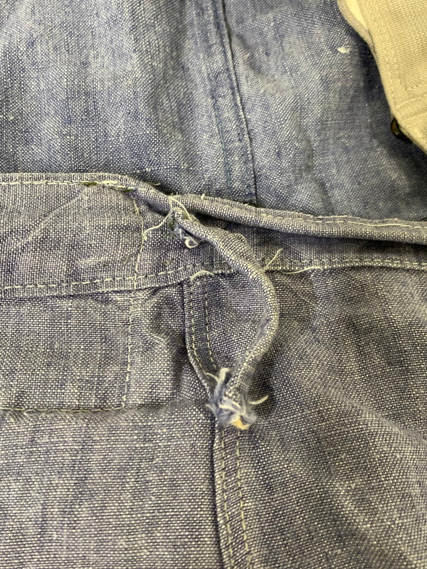 【現状渡し品】【メンズ】 FRENCH NAVY フレンチネイビー LINEN OVERALL リネンオーバーオール 157-250713-AS-106-min カラー：ブルー系 万代Net店