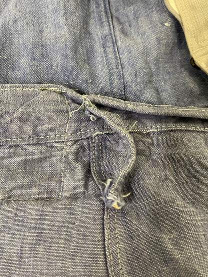 【現状渡し品】【メンズ】 FRENCH NAVY フレンチネイビー LINEN OVERALL リネンオーバーオール 157-250713-AS-106-min カラー：ブルー系 万代Net店