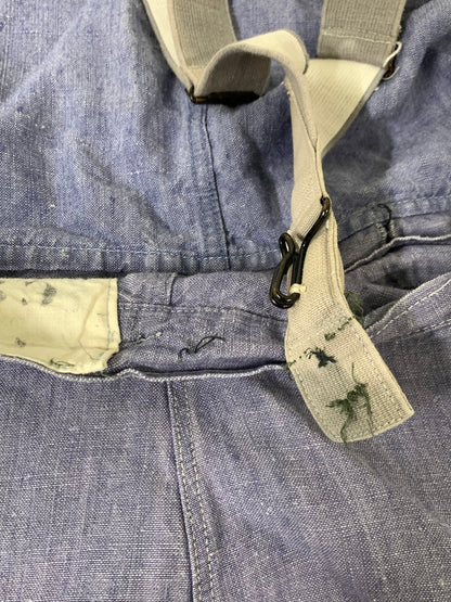 【現状渡し品】【メンズ】 FRENCH NAVY フレンチネイビー LINEN OVERALL リネンオーバーオール 157-250713-AS-106-min カラー：ブルー系 万代Net店
