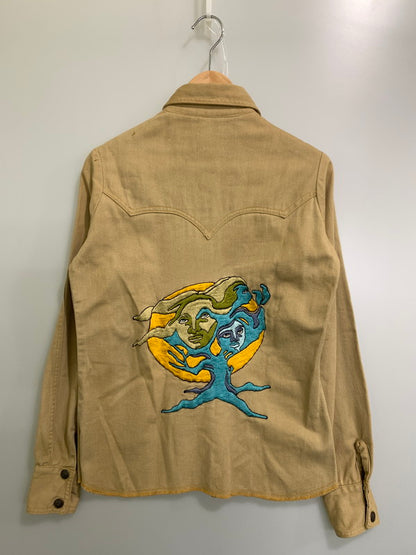 【中古品】【メンズ】 ANTONIO GUISEPPE アントニオジュゼッペ 70S WESTERN SHIRT ウェスタンシャツ ロングスリーブ 146-250713-AS-98-min カラー：ベージュ 万代Net店