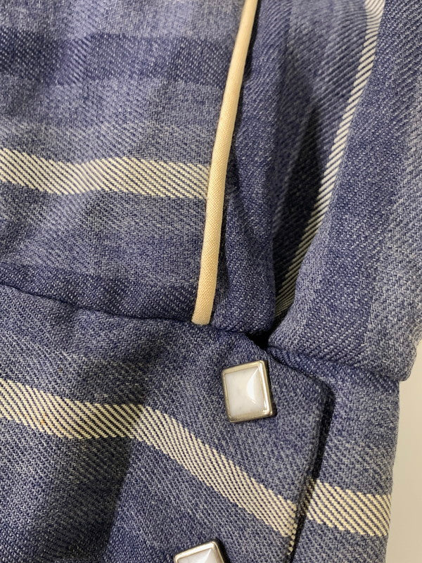 【中古品】【メンズ】  AMERICAN SPORTSMAN アメリカンスポーツマン 50S STRIPED WESTERN JACKET ウェスタンジャケット 146-250713-AS-95-min サイズ：L カラー：ネイビー 万代Net店