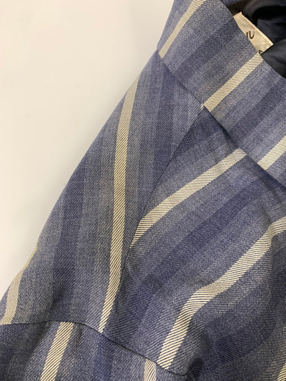 【中古品】【メンズ】  AMERICAN SPORTSMAN アメリカンスポーツマン 50S STRIPED WESTERN JACKET ウェスタンジャケット 146-250713-AS-95-min サイズ：L カラー：ネイビー 万代Net店