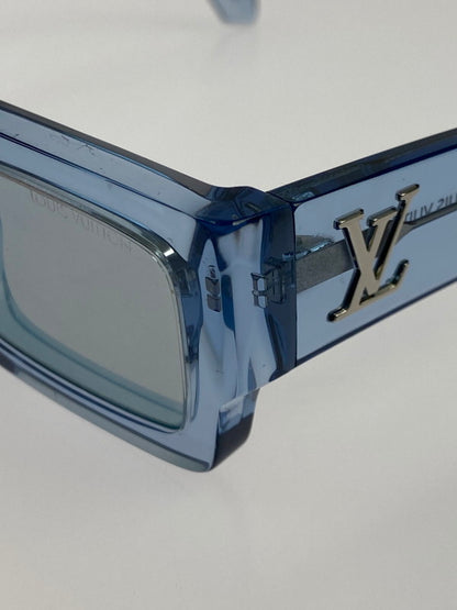 【中古品】【メンズ/レディース】 LOUIS VUITTON ルイ・ヴィトン LV クラッシュ ロウ スクエア サングラス Z2864E メンズ レディース 小物 54□22-155 179-250718-em-34-min カラー：スカイブルー 万代Net店