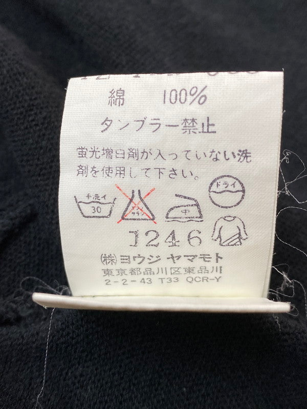 【中古品】【レディース】 Y's ワイズ Y'S-T21-035 COTTON SS TEE コットン ショートスリーブ 170-250803-AS-8-min カラー：ブラック 万代Net店