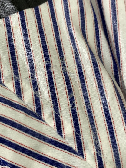 【中古品】【メンズ】 DOUBLET ダブレット 19SS 2D PACKAGED 3D CUTTING SHIRT 19SS16SH57 2019年春夏 ツーディパッケージ スリーディ カッティグシャツ トップス 140-250717-jt-15-min サイズ：L カラー：ホワイト/ストライプ 万代Net店