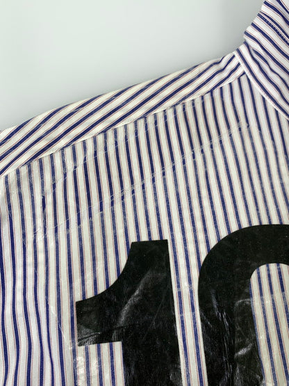 【中古品】【メンズ】 DOUBLET ダブレット 19SS 2D PACKAGED 3D CUTTING SHIRT 19SS16SH57 2019年春夏 ツーディパッケージ スリーディ カッティグシャツ トップス 140-250717-jt-15-min サイズ：L カラー：ホワイト/ストライプ 万代Net店