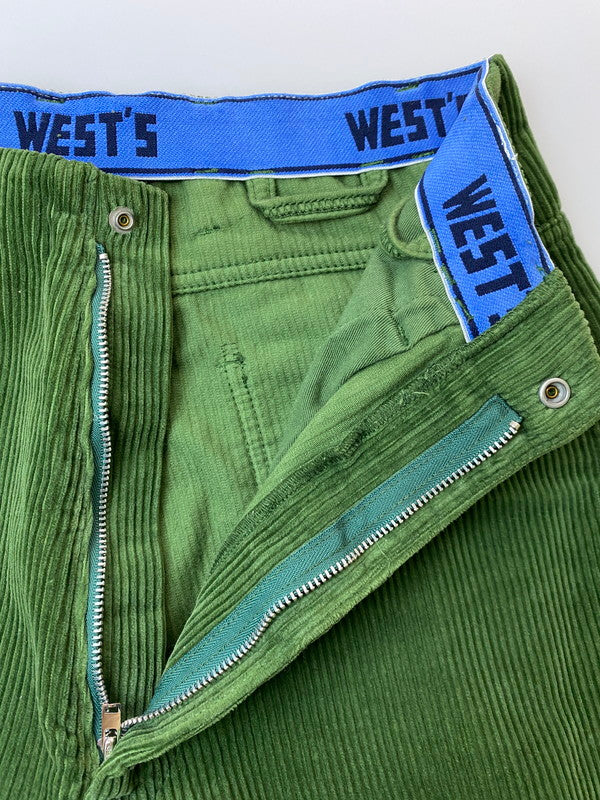 【中古品】【レディース】 WESTOVERALLS × RHC RON HERMAN CORDUROY PANTS 19FWPT701R ウエストオーバーオールズ ロンハーマン コーデュロイパンツ ボトムス 171-250725-yn-37-min カラー：グリーン系 万代Net店