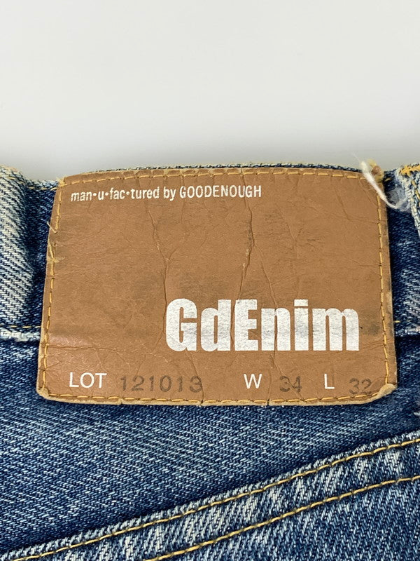 【現状渡し品】【メンズ】 GOODENOUGH グッドイナフ GDENIM DENIM PANTS 1210113 デニムパンツ ボトムス 153-250718-jt-06-min サイズ：W34 L32 カラー：インディゴ 万代Net店
