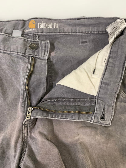 【現状渡し品】【メンズ】 Carhartt カーハート PAINT CUSTOM PANTS ペイント カスタム パンツ ボトムス 153-250718-jt-27-min サイズ：34 × 30 カラー：グレー系 万代Net店