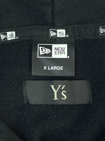 【中古品】【メンズ】 Y's ワイズ ×NEW ERA ニューエラ PULLOVER HOODIE プルオーバーフーディ 140-250727-ks-02-min サイズ：XL カラー：ブラック 万代Net店