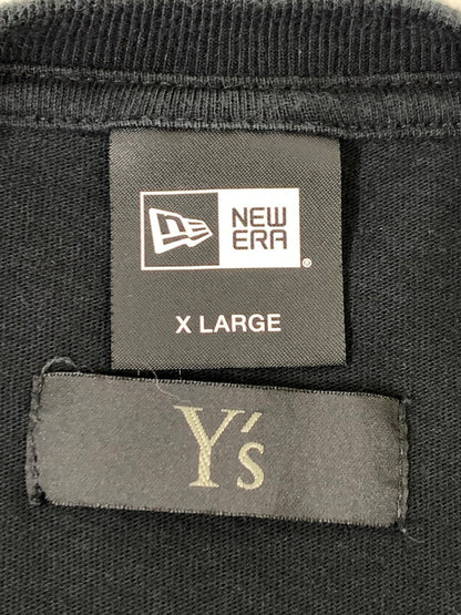 【中古品】【メンズ】 Y's ワイズ ×NEW ERA ニューエラ S S TEE 半袖Ｔシャツ トップス 140-250718-jt-13-min サイズ：XL カラー：ブラック 万代Net店