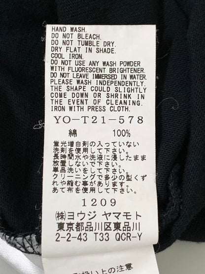 【中古品】【メンズ】 Y's ワイズ ×NEW ERA ニューエラ S S TEE 半袖Ｔシャツ トップス 140-250718-jt-13-min サイズ：XL カラー：ブラック 万代Net店