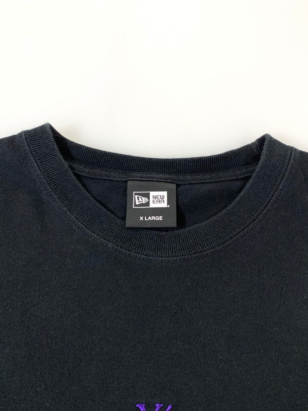 【中古品】【メンズ】 Y's ワイズ ×NEW ERA ニューエラ S S TEE 半袖Ｔシャツ トップス 140-250718-jt-13-min サイズ：XL カラー：ブラック 万代Net店