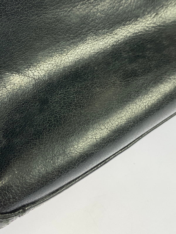 【中古品】【メンズ/レディース】 TSUMORI CHISATO ツモリチサト カリヤネコ レザーショルダーバッグ 鞄 カバン 188-250722-em-36-min カラー：ブラック 万代Net店