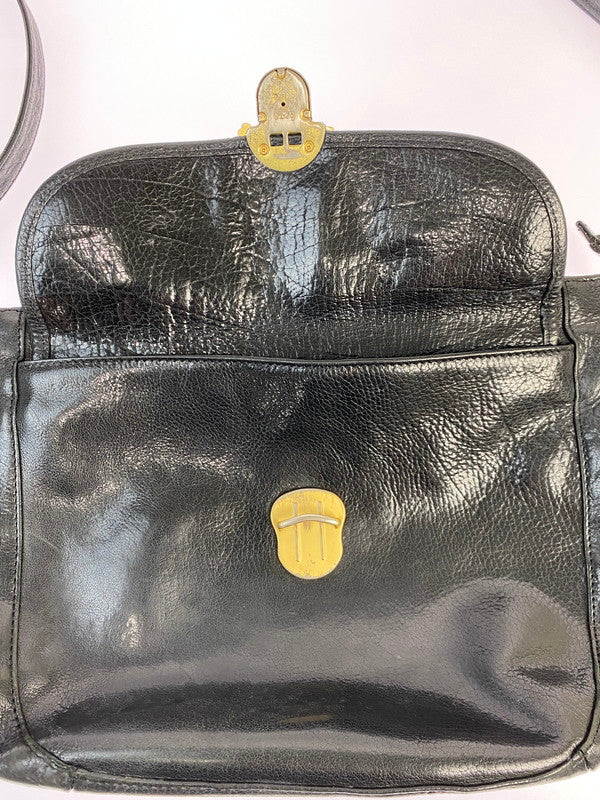 【中古品】【メンズ/レディース】 TSUMORI CHISATO ツモリチサト カリヤネコ レザーショルダーバッグ 鞄 カバン 188-250722-em-36-min カラー：ブラック 万代Net店