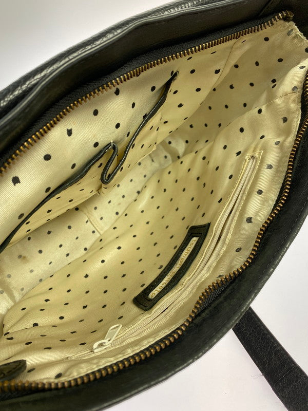 【中古品】【メンズ/レディース】 TSUMORI CHISATO ツモリチサト カリヤネコ レザーショルダーバッグ 鞄 カバン 188-250722-em-36-min カラー：ブラック 万代Net店