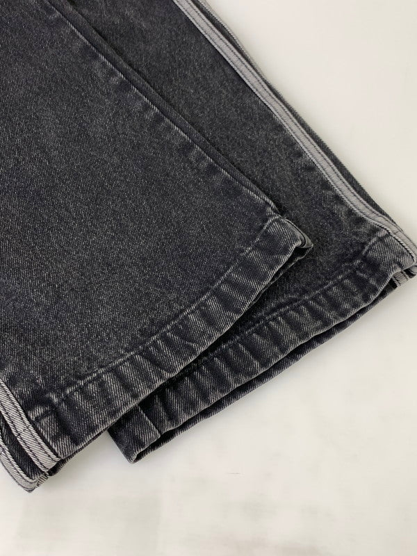 【中古品】【レディース】 adidas アディダス ORIGINALS DENIM 3 STRIPES PANT JD3109 オリジナル デニム 3ストライプ パンツ ボトムス 171-250718-jt-07-min カラー：ブラック 万代Net店