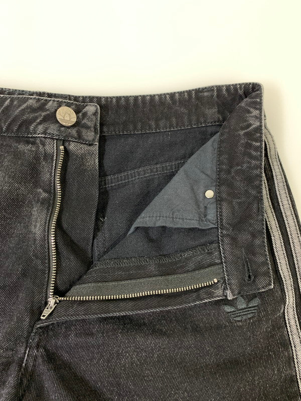 【中古品】【レディース】 adidas アディダス ORIGINALS DENIM 3 STRIPES PANT JD3109 オリジナル デニム 3ストライプ パンツ ボトムス 171-250718-jt-07-min カラー：ブラック 万代Net店