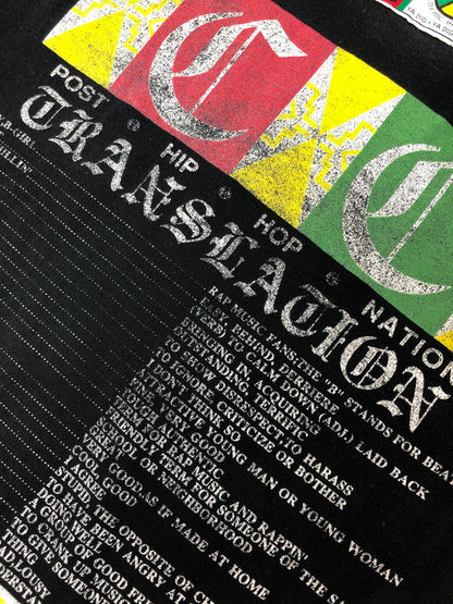 【中古品】【メンズ】 CROSS COLOURS クロス カラーズ 90's LOGO TEE 90年代 ロゴ Tシャツ 146-260410-rt-12-tag サイズ：ONE カラー：ブラック 万代Net店