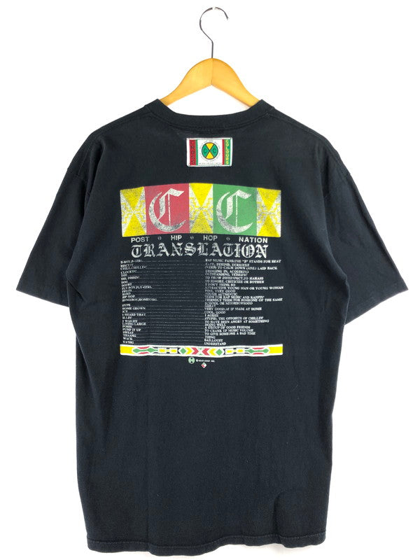【中古品】【メンズ】 CROSS COLOURS クロス カラーズ 90's LOGO TEE 90年代 ロゴ Tシャツ 146-260410-rt-12-tag サイズ：ONE カラー：ブラック 万代Net店