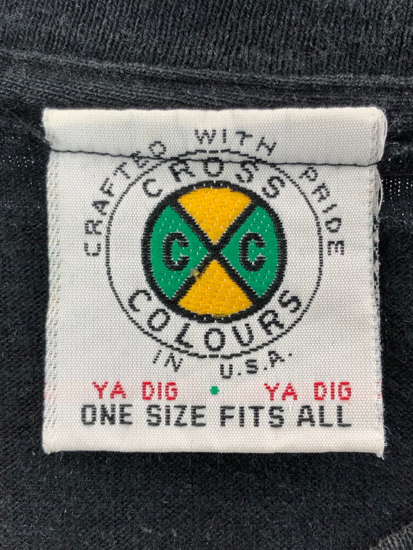 【中古品】【メンズ】 CROSS COLOURS クロス カラーズ 90's LOGO TEE 90年代 ロゴ Tシャツ 146-260410-rt-12-tag サイズ：ONE カラー：ブラック 万代Net店
