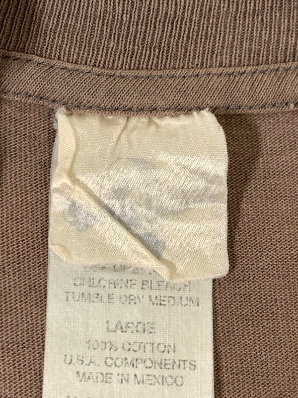 【中古品】【メンズ】 BLUCE LEE ブルース・リー 90S DRAGON EYES TEE 90年代 ドラゴンアイ Ｔシャツ トップス 146-250717-jt-05-min サイズ：L カラー：ブラウン 万代Net店