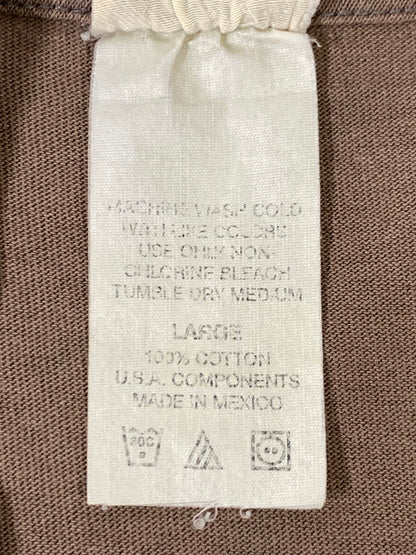 【中古品】【メンズ】 BLUCE LEE ブルース・リー 90S DRAGON EYES TEE 90年代 ドラゴンアイ Ｔシャツ トップス 146-250717-jt-05-min サイズ：L カラー：ブラウン 万代Net店