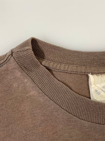 【中古品】【メンズ】 BLUCE LEE ブルース・リー 90S DRAGON EYES TEE 90年代 ドラゴンアイ Ｔシャツ トップス 146-250717-jt-05-min サイズ：L カラー：ブラウン 万代Net店