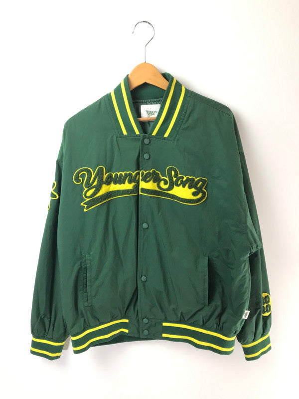 【中古品】【メンズ】 YOUNGER SONG ヤンガーソング NYLON STADIUM JACKET AZR-YNG-0001-037 ナイロン スタジアム ジャケット アウター 142-260822-rt-24-tagh サイズ：M カラー：グリーン 万代Net店