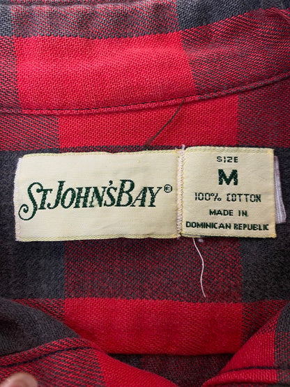 【現状渡し品】【メンズ】 ST JHONS BAY セントジョンズベイ ブロックチェックネルシャツ ロングスリーブ 146-250720-AS-16-min サイズ：M カラー：レッド系 万代Net店