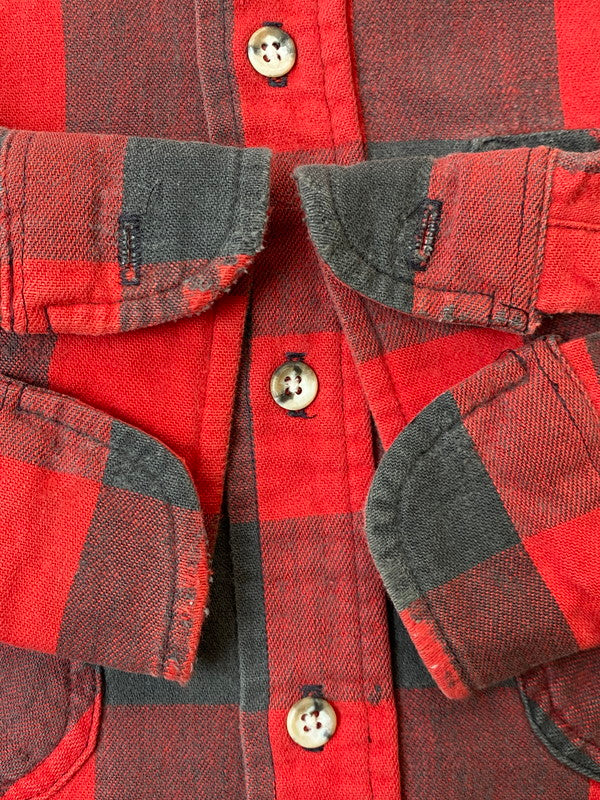 【現状渡し品】【メンズ】 ST JHONS BAY セントジョンズベイ ブロックチェックネルシャツ ロングスリーブ 146-250720-AS-16-min サイズ：M カラー：レッド系 万代Net店