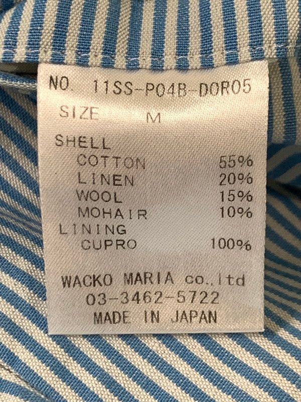 【中古品】【メンズ】 WACKO MARIA ワコマリア DORMEUIL SHORTS ドーメル ショートパンツ ボトムス 152-250718-jt-05-min サイズ：M カラー：ライトブルー/ストライプ 万代Net店