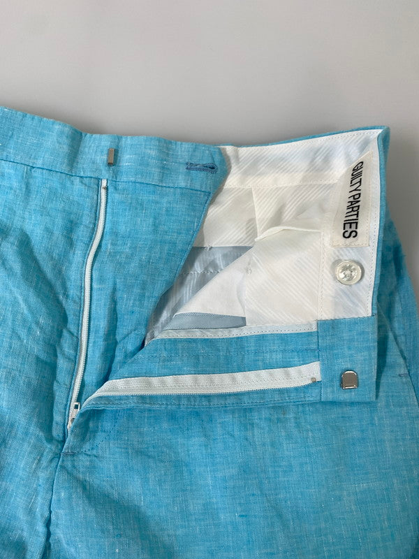 【中古品】【メンズ】 WACKO MARIA ワコマリア SPENCE BRYSON LINEN SHORTS スペンス ブライソン リネン ショートパンツ ボトムス 153-250718-jt-20-min サイズ：M カラー：ライトブルー 万代Net店