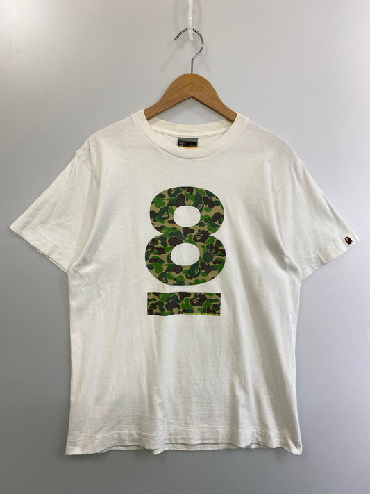 【現状渡し品】【メンズ】 A BATHING APE アベイシングエイプ 00'S NOWHERE 8TH ANNIVERSARY TEE クルーネック ショートスリーブ 142-250720-AS-22-min サイズ：M カラー：ホワイト 万代Net店