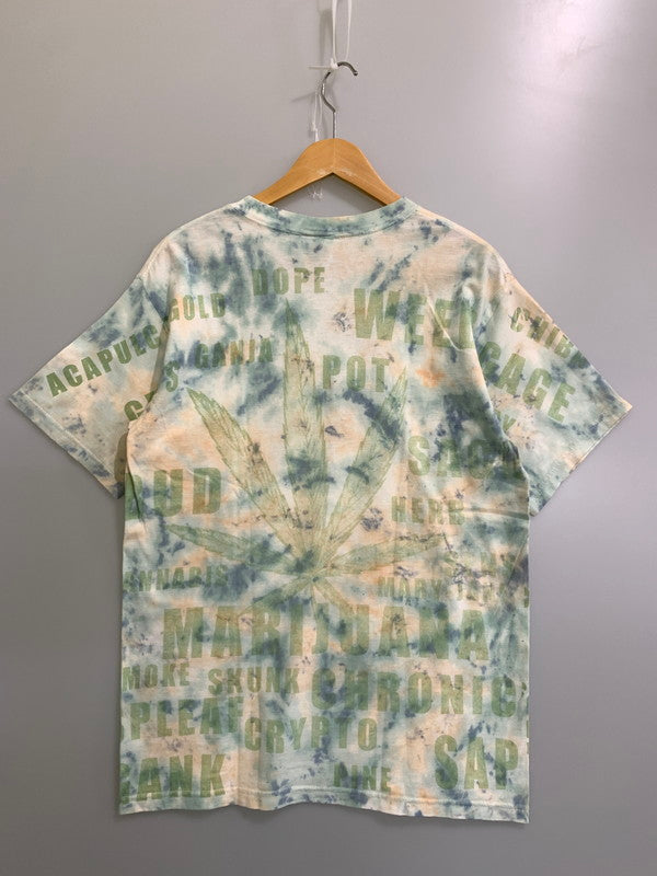 【中古品】【メンズ】 BYE-DYE MARIJUANA TEE マリファナ Ｔシャツ トップス 146-250717-jt-06-min サイズ：M カラー：タイダイ 万代Net店