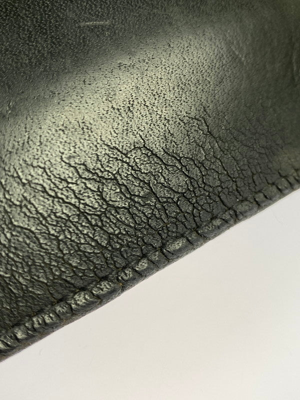 【中古品】【メンズ/レディース】 KELLY'S LEATHER ケリーズ レザー コンチョ付き二つ折財布 メンズ ウォレット 201-250723-em-05-min カラー：ブラック 万代Net店