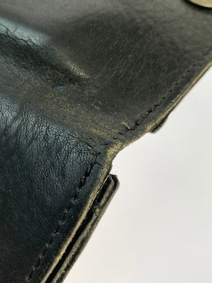 【中古品】【メンズ/レディース】 KELLY'S LEATHER ケリーズ レザー コンチョ付き二つ折財布 メンズ ウォレット 201-250723-em-05-min カラー：ブラック 万代Net店