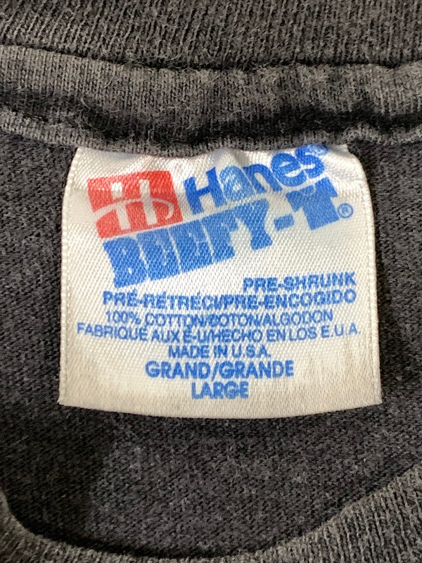 【中古品】【メンズ】 KELLY'S LEATHER ケリーズ レザー 90'S PRINT TEE 90年代 プリント Tシャツ トップス 146-250717-jt-04-min サイズ：L カラー：ブラック 万代Net店