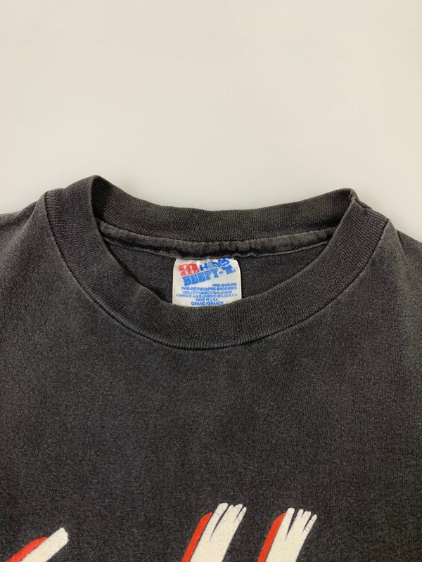 【中古品】【メンズ】 KELLY'S LEATHER ケリーズ レザー 90'S PRINT TEE 90年代 プリント Tシャツ トップス 146-250717-jt-04-min サイズ：L カラー：ブラック 万代Net店