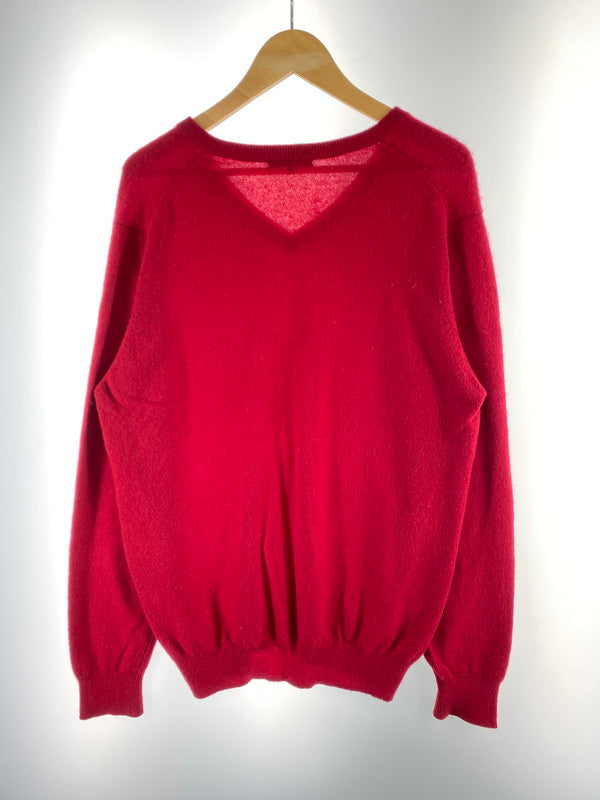 【中古品】【メンズ】 DURR デュル LS Vネック カシミヤニット トップス 146-250727-ks-11-min サイズ：L カラー：レッド 万代Net店