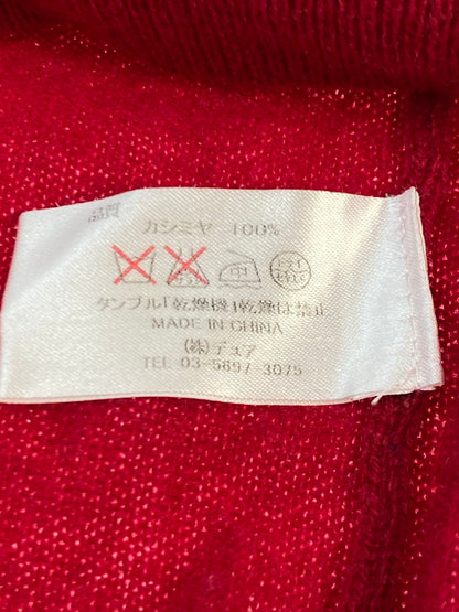 【中古品】【メンズ】 DURR デュル LS Vネック カシミヤニット トップス 146-250727-ks-11-min サイズ：L カラー：レッド 万代Net店