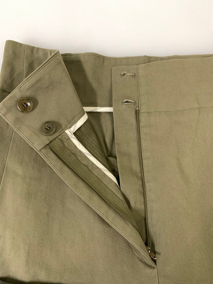 【中古品】【レディース】 MAX MARA マックスマーラ ブルガリア製 コットンパンツ ボトムス 171-250731-AS-55-min サイズ：40 カラー：カーキ 万代Net店