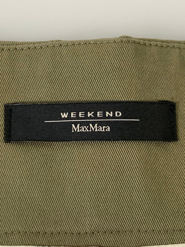 【中古品】【レディース】 MAX MARA マックスマーラ ブルガリア製 コットンパンツ ボトムス 171-250731-AS-55-min サイズ：40 カラー：カーキ 万代Net店